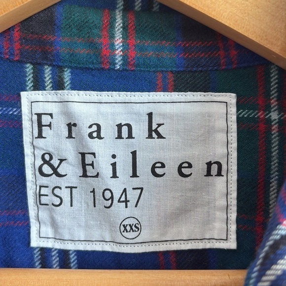Frank & Eileen Flannel Button Down Shirt XXS - Picture 5 of 5